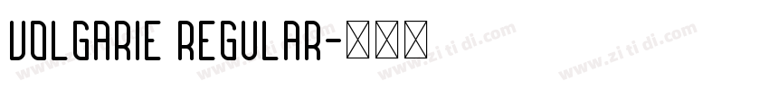 Volgarie Regular字体转换